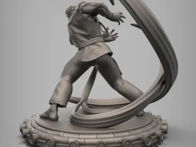 Ryu - Street Fighter Fan Art 3D Printable 3D print model
