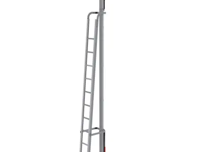 Train Traffic Light 9 3D model