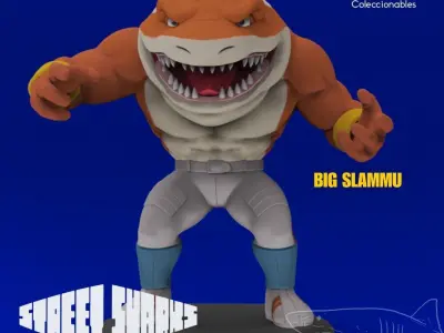 Street Sharks - Big Slammu - Full Figure 3D print model