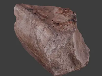 Cinder Debris Low-poly 3D model