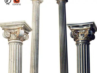 classic column 3D model