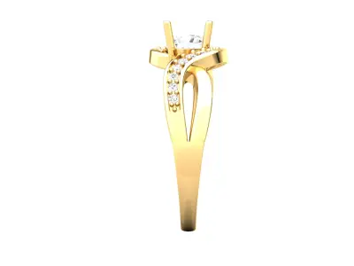 Women Ring  Render 3dm STL OBJ FBX Details 3D print model 233
