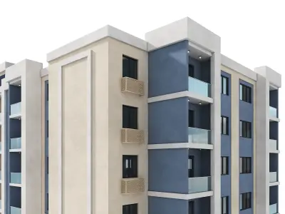 Residential Building 002 3D model
