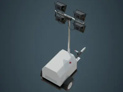 Light Tower 2A Low-poly 3D model