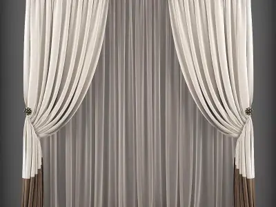 Curtain 3D model 151 Low-poly 3D model