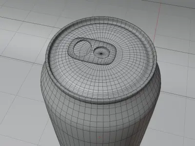 Coke Can 3D Model - Blender Cycles Render Low-poly 3D model