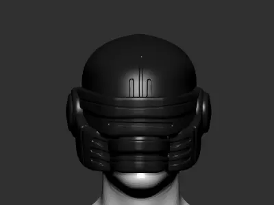 helmet high poly sculpt 3d printable 3D model 3D model