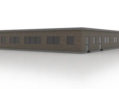 City police station 2 Low-poly 3D model