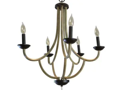 Winget Light Candle Style Traditional Chandelier 3D model