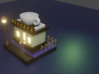 Coffee Shop  3D model  3D model