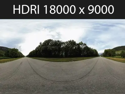 Abandoned Runway HDRI hdr environment 3D model