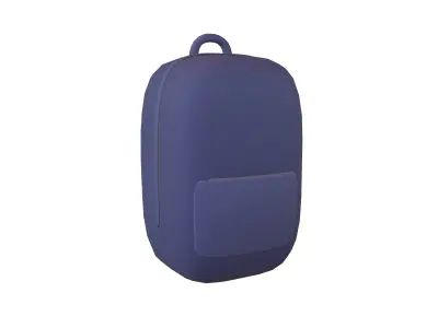 Cartoon Backpack V1 005 Low-poly 3D model