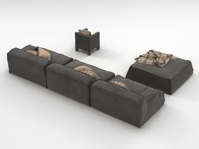 Baxter Sofa Set 3D model