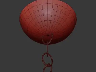 EVINGTON chandelier with four lights 3D model