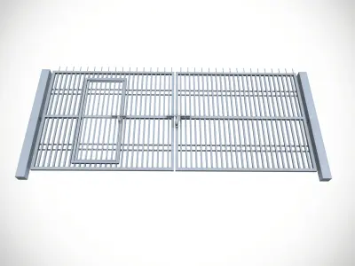 Gate1 Low-poly 3D model