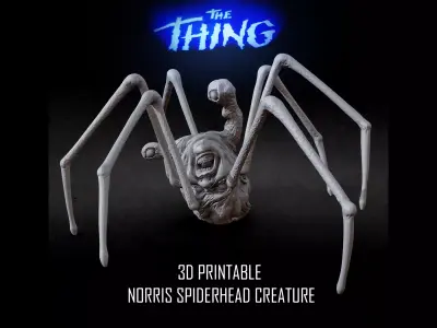3D PRINTABLE THE THING NORRIS SPIDER HEAD 3D print model