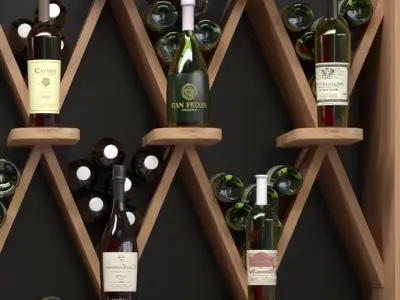 Alcoholic showcase 5 3D model