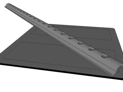 main road end 3D model