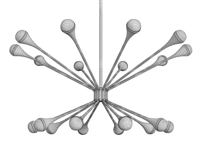 Lody Chandelier Low-poly 3D model