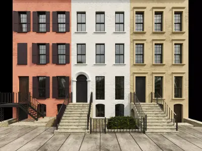 Residential buildings 3D model