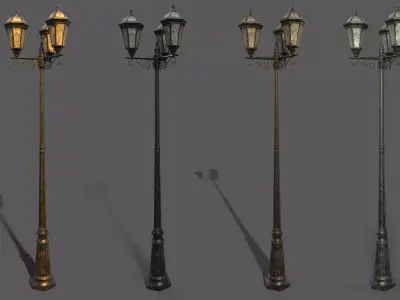 parisian street light  3D model