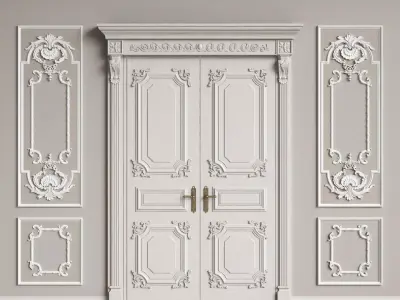 Classic Interior Decor 2 3D model