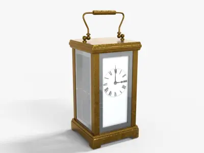 Carriage Clock  Low-poly 3D model