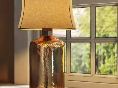 Pottery Barn  Clift Glass Table Lamp Base - Espresso 3D model