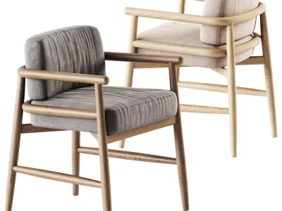 Armchair Teresina by Meridiani 3D model