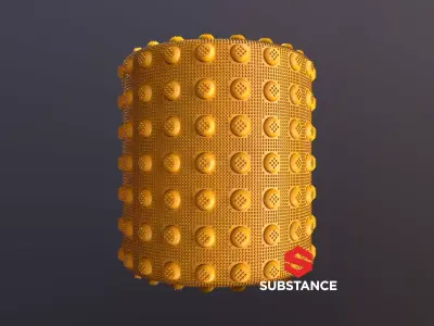Sidewalk Bumps PBR Substance Material Texture