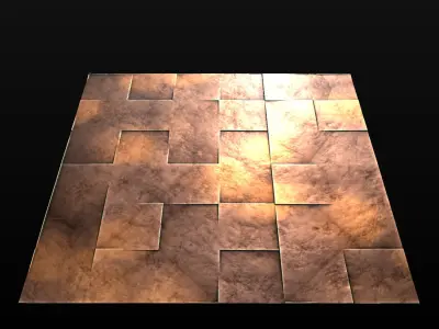 10 Seamless Metal Panels and Grids PBR Materials - Set 2 Texture