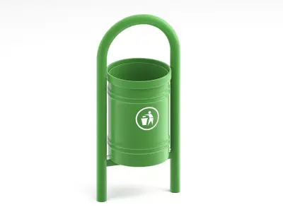 Street Litter Bin 3D model