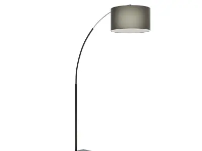 Crate and Barrel Dexter Arc Floor Lamp Grey Shade 3D model