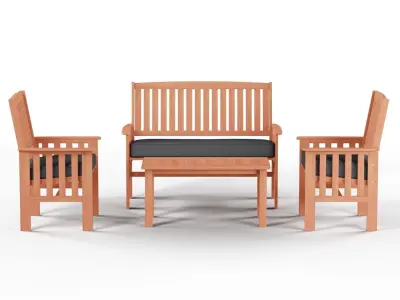 Havenside Home Garden set Low-poly 3D model