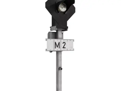 RAILROAD Dwarf traffic light 3D model