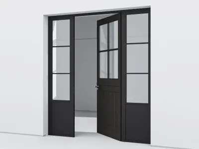 Aluminium door 163 3D model