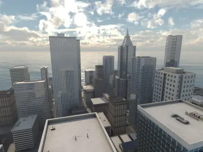 Cityscape city 3D model