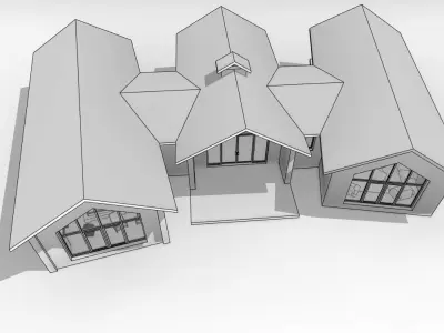 3 Bedrooms House 3D model
