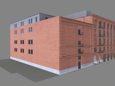 210 Spear Street Building San Francisco Low-poly 3D model
