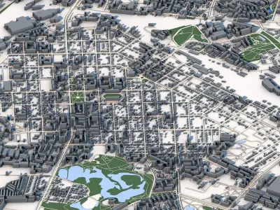 Daugavpils City Latvia 3D model