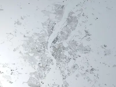 Budapest Streets and Buildings 3D model