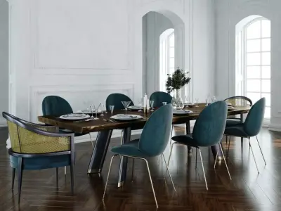Furniture TableDining 001 3D model