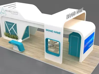 3d exhibition stand 3D model