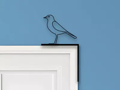 Bird Door Corner Decor 3D print model order