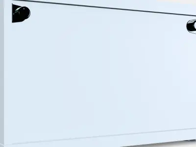 BESTA Shelf unit with glass door 26 Low-poly 3D model