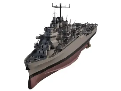 US NAVY 1940S PACIFIC DESTROYER 3D model