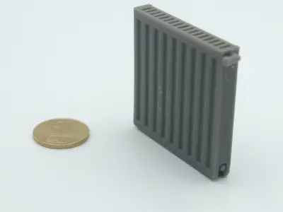 miniature Modern radiator living room bedroom kitchen  3D print model
