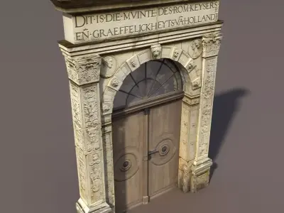 Door Portal Low Poly 79 3D model