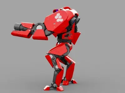 Battle Droid TERA Rigged character 3D model