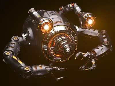 Sci-Fi Drone Advanced 3D model